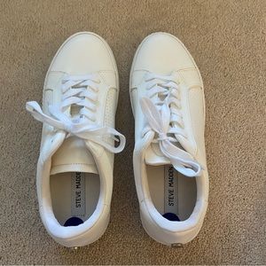 Steve Madden Vonn White Sneakers 8.5